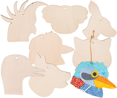Wooden Australian Animal Shapes 21pcs
