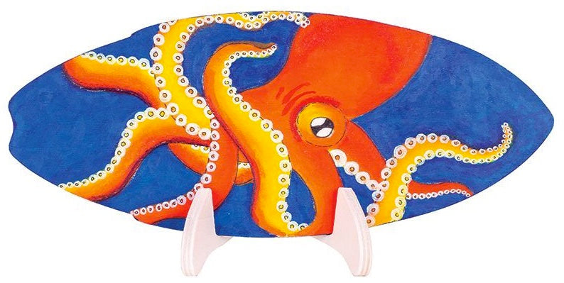 Wooden Surfboard with Stand 36cmL