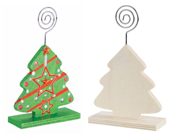 Wooden Tree Stand With Photo Holder