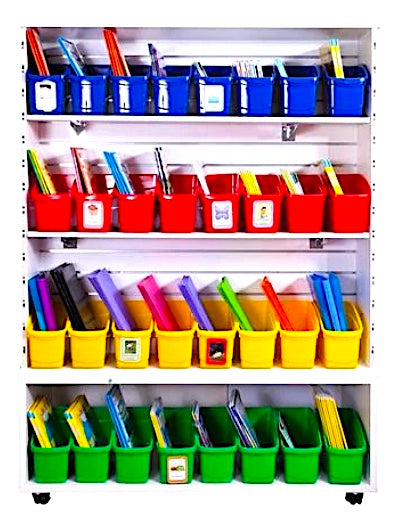 Book and Storage Tubs Set of 32