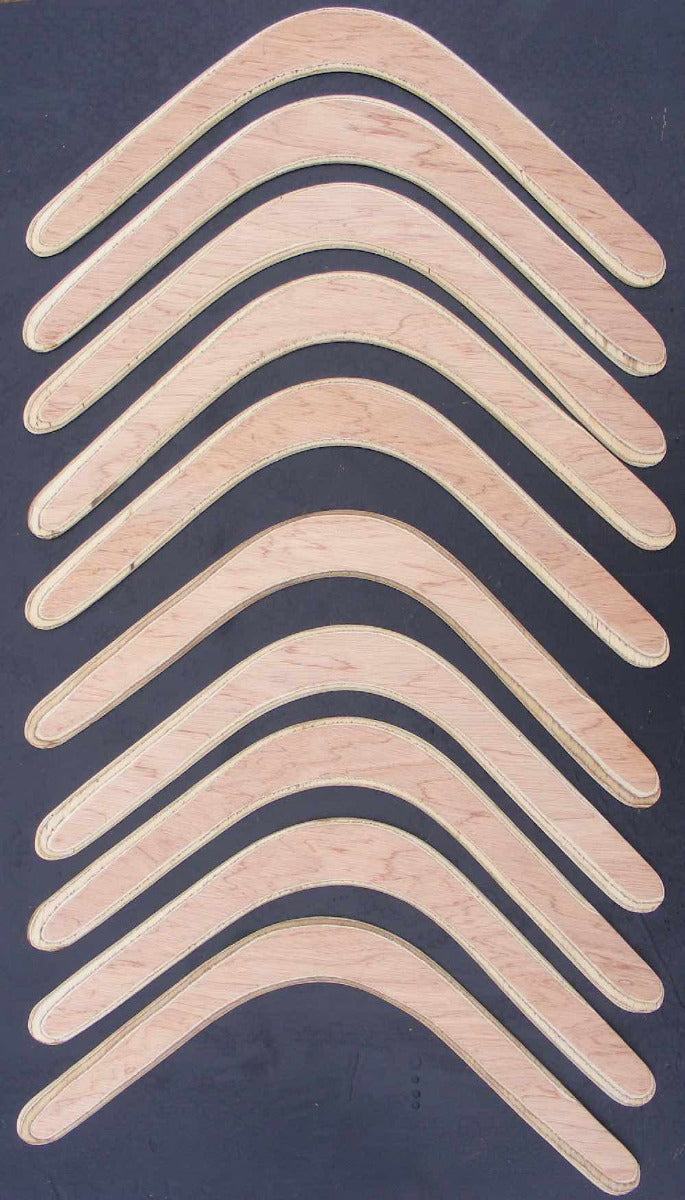 Ply Non Returning Decorating 45cm Boomerangs 10pcs