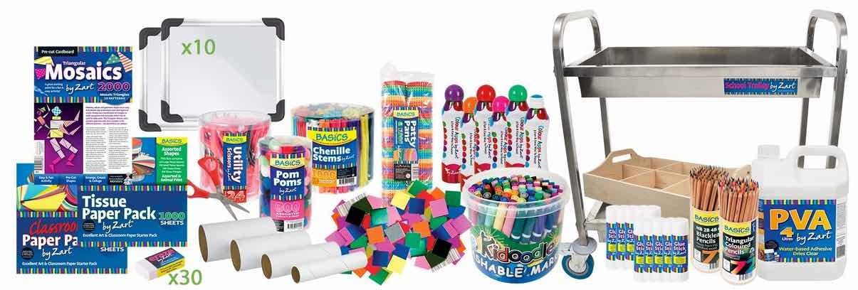 Huge Back to School Art and Craft Materials Kit 11080pcs (no trolley)