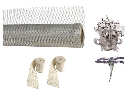 Flex-it Aluminium Sculpting Medium and 2 Plaster-Impregnated Bandage Rolls