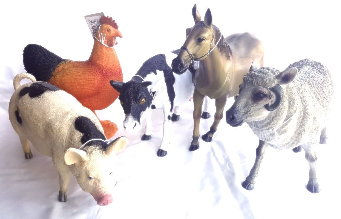 Huge Farm Animals 5pcs