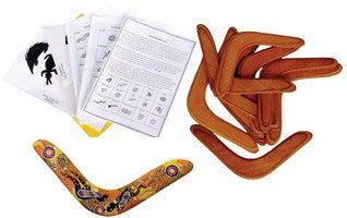 Indigenous Paint-a-Boomerang Set of 10 (returning 45cm)