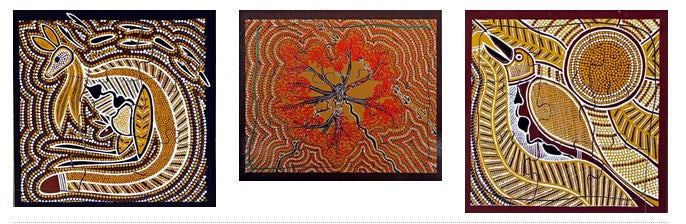 Kangaroo Dreaming, Rainbow Serpent and Ga Ga the Kookaburra Puzzle Set