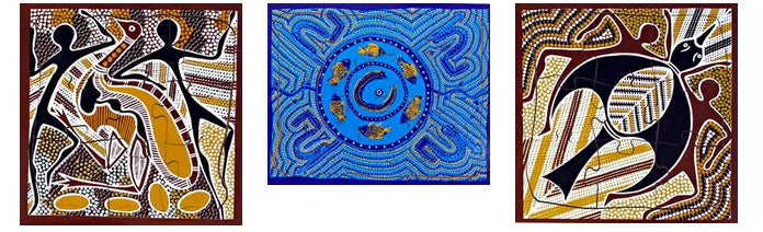 Emu Dreaming, Fish Billabong and Willie Wagtail Puzzle Set