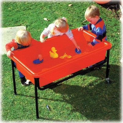 Gigantos Large Red Sand and Water Tray with Frame, Lid and Tap