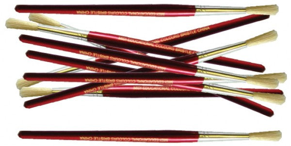 Paint Brushes Midi Stubby Round 12pcs