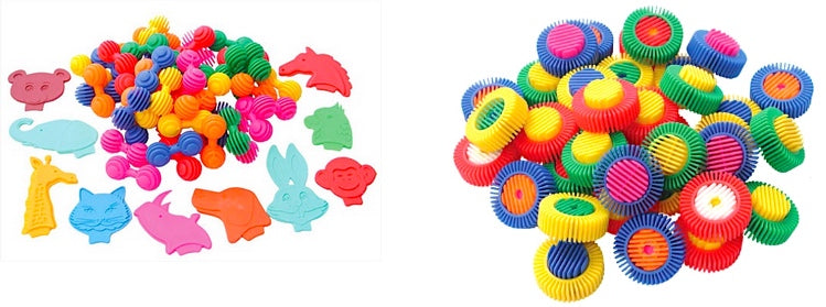 Interstar Animal Heads, Coloured Wheels and Straights 94pcs