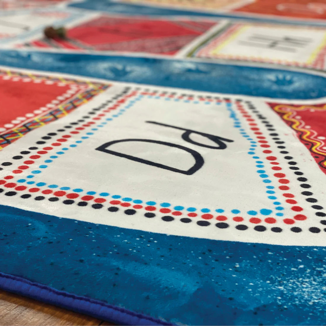 Alphabet Rainbow Serpent Carpet 2m x 3m