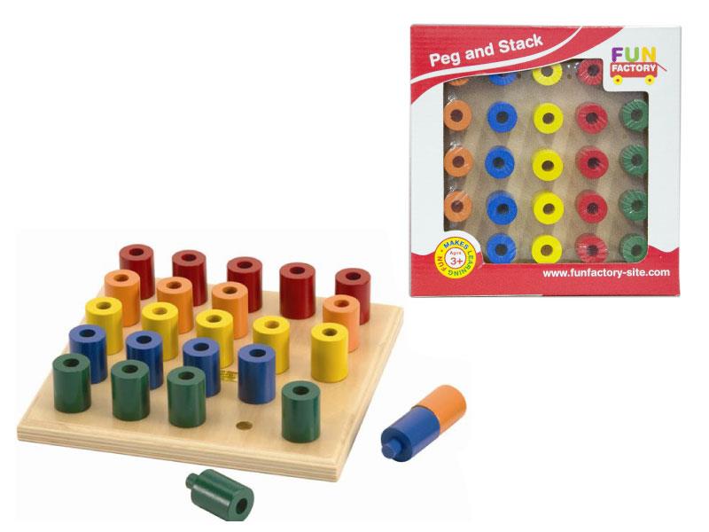 Peg and Stack Board 25pcs