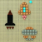 STEM Wall Pastel Geo Shapes 256pcs