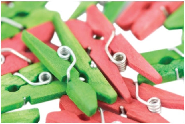 Merry Xmas Santa Craft Pegs 6pc main image 0