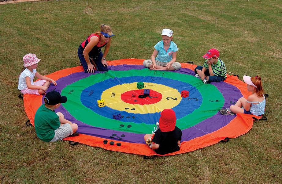 Large Target Parachute – 3.6m, 12 Handle Group Play Mat