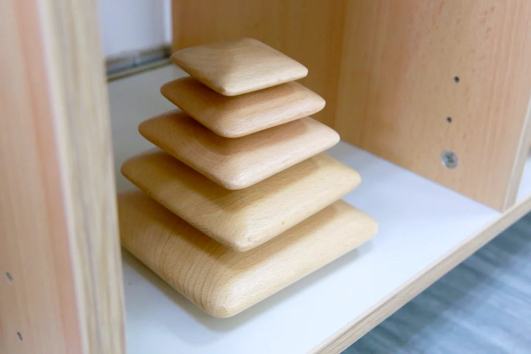 Large Wooden Pebble Stacker Set 15pcs