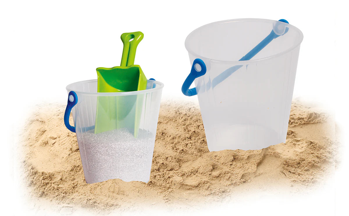 Transparent Bucket with Handle 16.5cmH