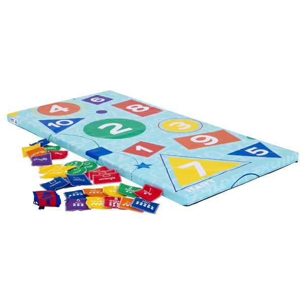 Numbers, Shapes & Colours Mat and Bean Bags Combo – Active Learning Set