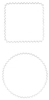 Cardboard Thread Art Templates 10pcs
