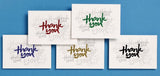 Thank You Cards Metallic Foil 25pcs