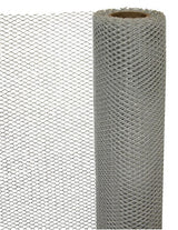 Fabric Netting Metallic Silver 5m