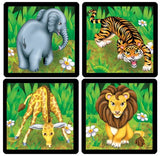 Wild Animal Grid Puzzle Set of 4