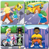 Road Safety Raised Puzzle Set of 4