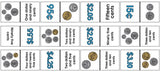 Matching Coins Dominoes