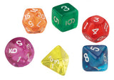 Dice Polyhedra Numbered 72pcs