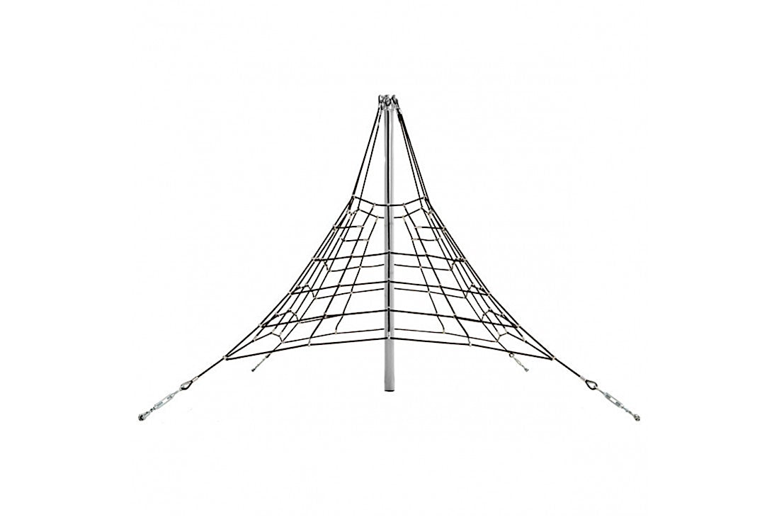 Commercial Grade Armed (Steel Core) Rope Net Pyramid Structure - 2.7mH x 2.8mW