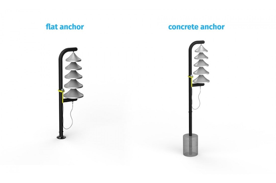 Monk Bells Installation (Flat Anchor)