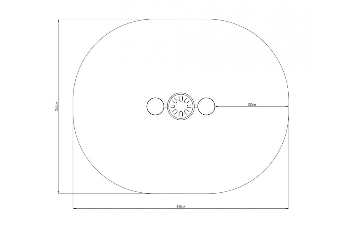 Handpan DUET Installation With Seats and Mallets (In Ground Anchor)