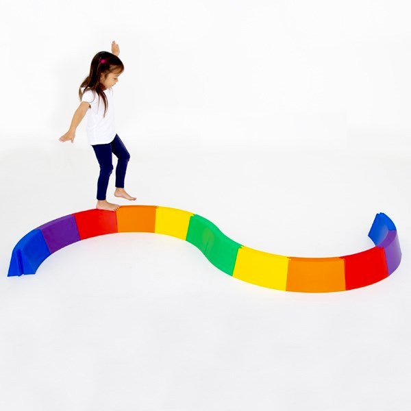 Rainbow Balance Beams Curved 12pcs