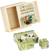 Block Puzzles Farm Animals 9pcs