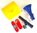 Megaphone, Telephone, Letter Box and Telescope