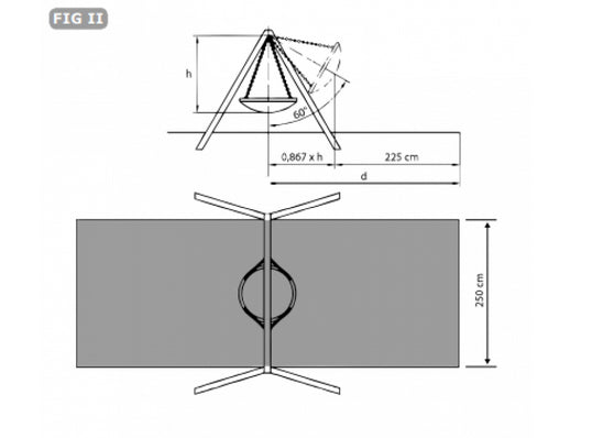 Commercial Grade Birds Nest Swing FRAME Galvanized Steel Top Bar With Timber Legs 115 x115