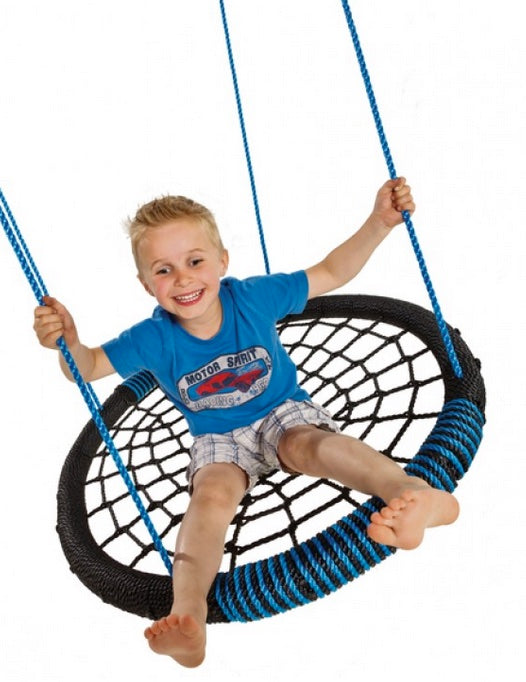 Oval Nest Swing Black/Blue