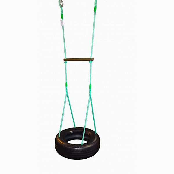 Horizontal Tyre Swing 4 Point With Trapeze Swing