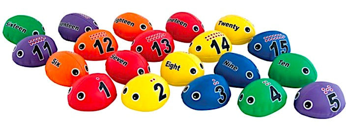 Number Bean Bags – Beetle Set of 20 for Early Learning