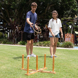 Large Wooden Quoits in Carry Bag