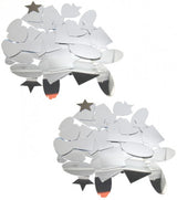 Plastic Mirrors Assorted Shapes 100pcs