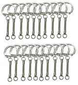 Key Chains Silver 20pcs