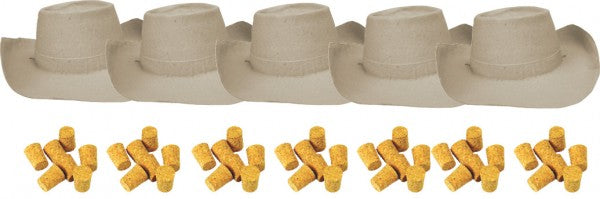 Australian Bush Hats x 5 and 50 Corks