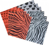 Foam Sheets Animal Patterns 12pcs