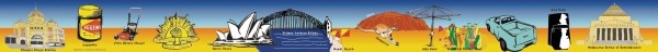 Australian Icons Borders 20pcs