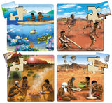 Aboriginal Life Puzzle Set of 4