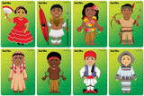 Children of the World (B) Raised Set of 8