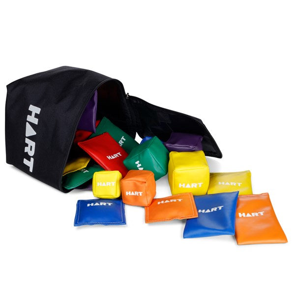 Flat and Cubic Bean Bags in Zippered Case 24pcs