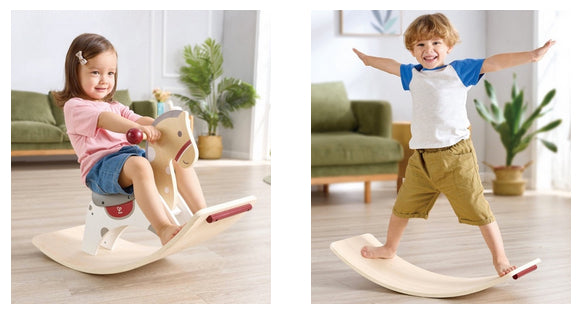 Rocking Horse and Balancing Board Combo