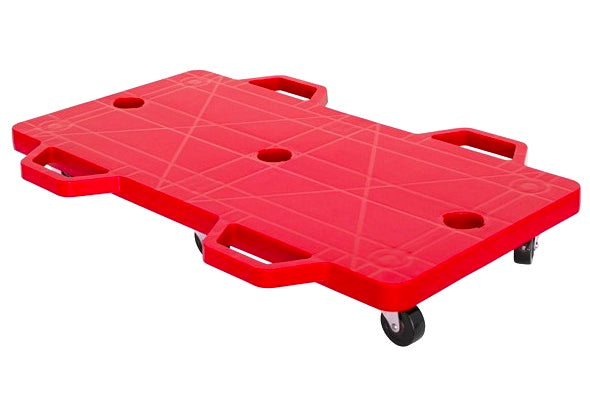 Double Scooter Board Large With Safety Handles RED 71cm x 35cm